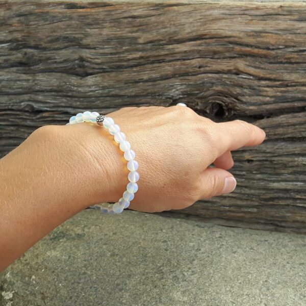 Bracelet mala en pierre de lune