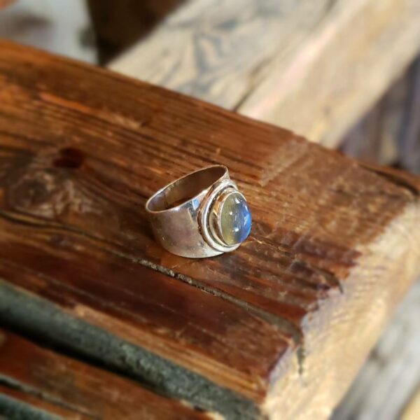 Bague argent et labradorite