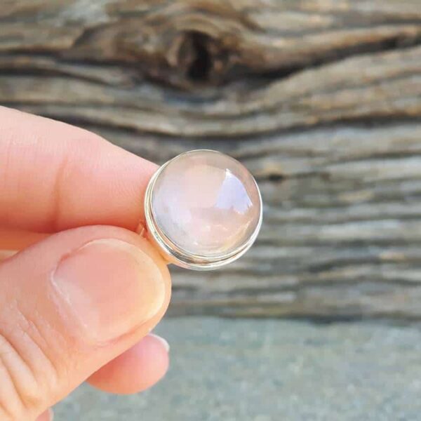 Bague quartz rose AMAYA