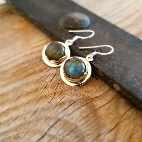 Boucles d'oreilles labradorite PROTECTION