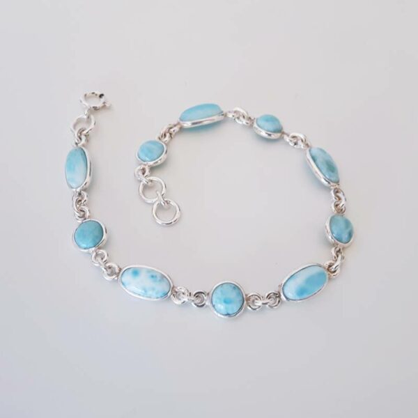 Bracelet argent larimar LAGUNE