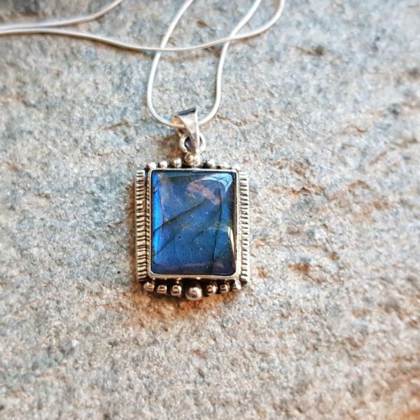 Pendentif labradorite BAROQUE