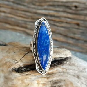 Bague lapis lazuli argent