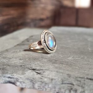 Bague pierre de lune argent