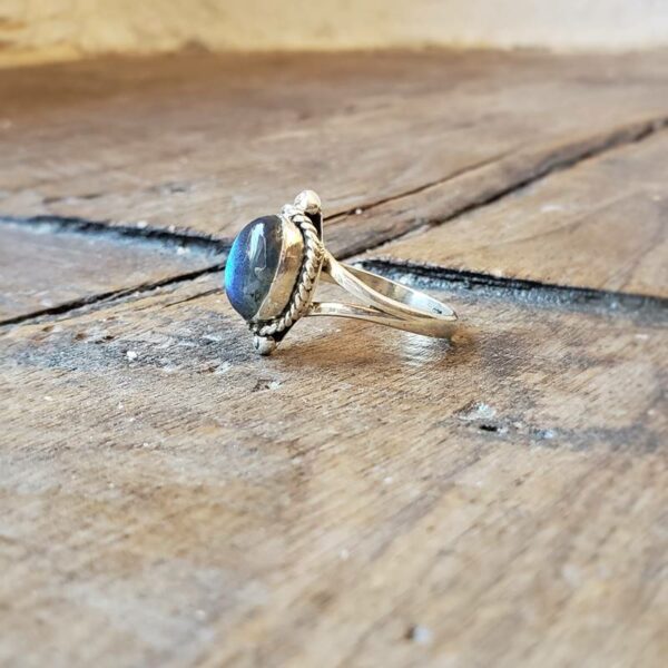 Bague en labradorite naturelle BOHEME