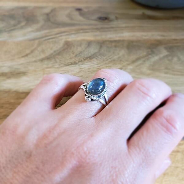 Bague en labradorite naturelle BOHEME