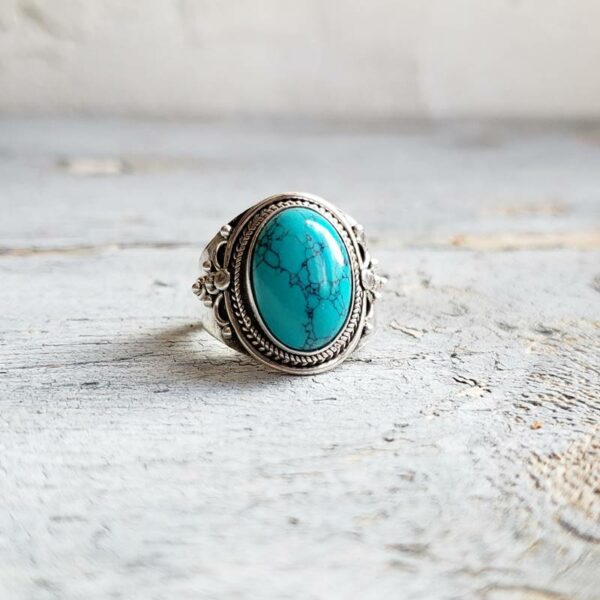 Bague turquoise argent OM