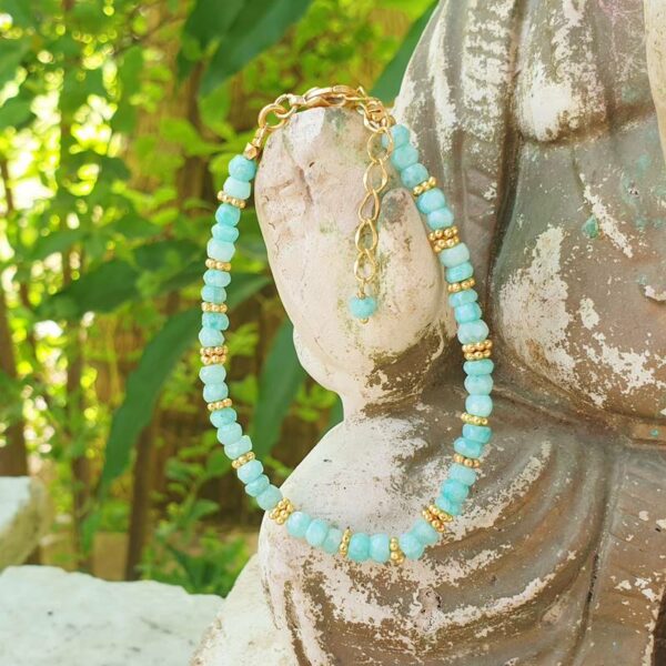 Bracelet en amazonite doré ISHI