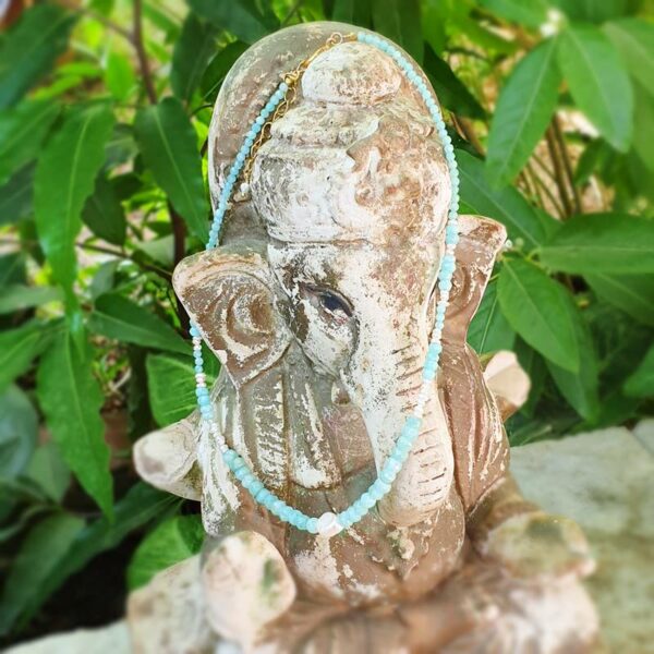 Collier ras de cou en amazonite ANDAMAN