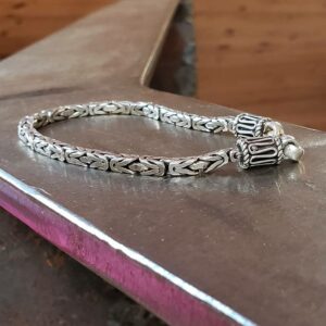 Bracelet argent tressé INDIA