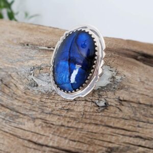 Bague labradorite AMA