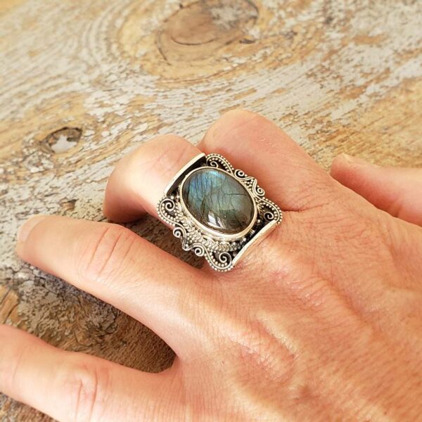 Bague labradorite SHANTI