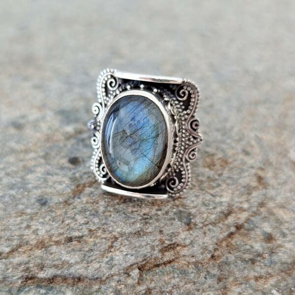 Bague labradorite SHANTI