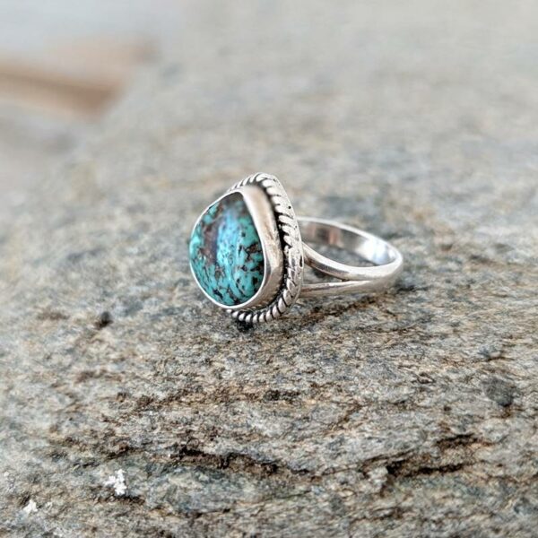 Petite bague argent turquoise